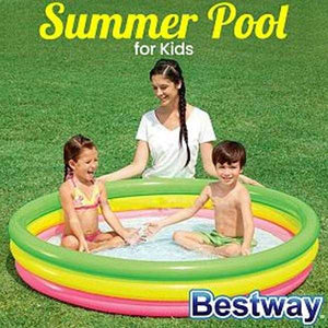 Bestway 3 Ring Colorful Summer Pool For Kids | 24hours.pk