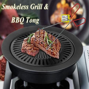 New Smokeless Grill With Free BBQ Tong (1131)Q | 24HOURS.PK