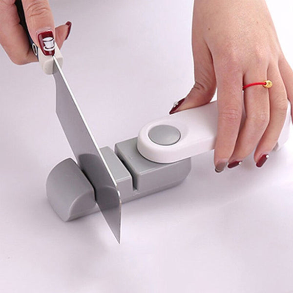 Knife Sharpener Double Rabbet Grindstone Rotatable Handle Sharpenerpink | 24HOURS.PK