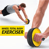 AB Wheel Total Body Exerciser Dual Wheel Design For Increased Stability | 24hours.pk