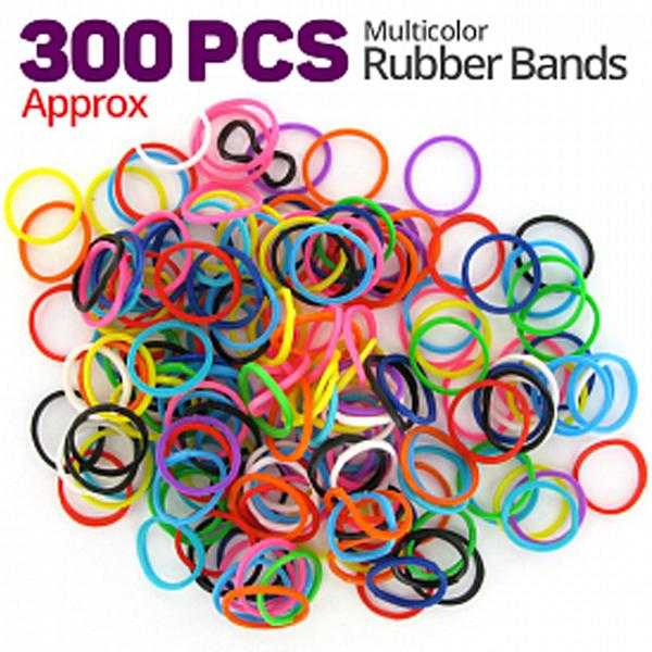 Pack Of 2, New Fashion Multicolor Mini Rubber Bands (Approximately 300) | 24hours.pk