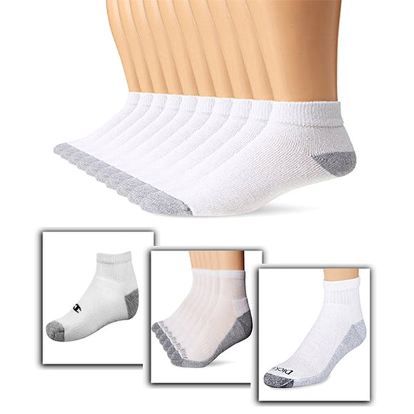 Branded Xersion Soft Terry Ankle White Sock For Men (Pack Of 6) | 24HOURS.PK