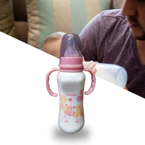 Pack of 2 Baby Feeding Bottle Milk Bottle White & Pink | 24HOURS.PK