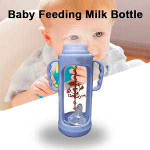 Pack of 2 Baby Feeding Bottle Transparent Milk Bottle Purple | 24HOURS.PK