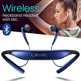 Level U Wireless Bluetooth Neck Headphones Stereo Neckband Headset with Mic | 24HOURS.PK