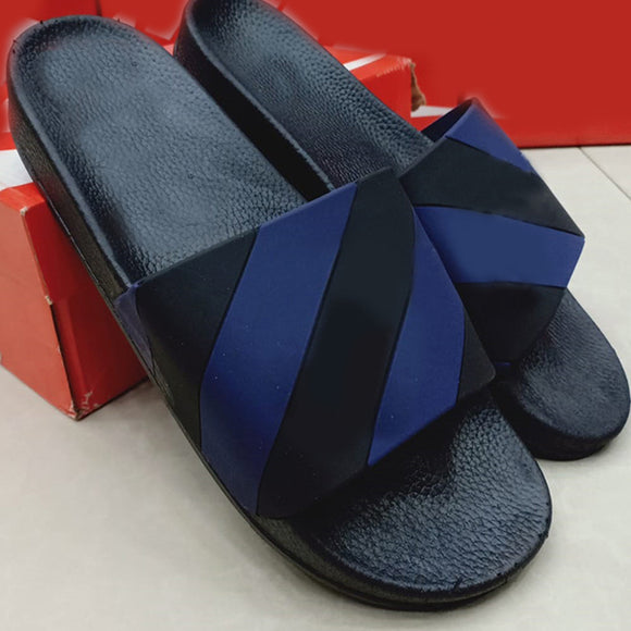 New Simple Flip Flops For Mens Black & Blue | 24HOURS.PK