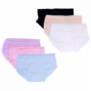 Ladies Panties 12Pcs Stretchable Fine & Comfortable Floral Printed Free Size | 24HOURS.PK