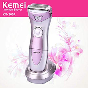 Kemei Rechargeable Lady Shave KM-200A (1001) | 24hours.pk
