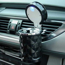Car LED Light Ashtray Black | 24HOURS.PK