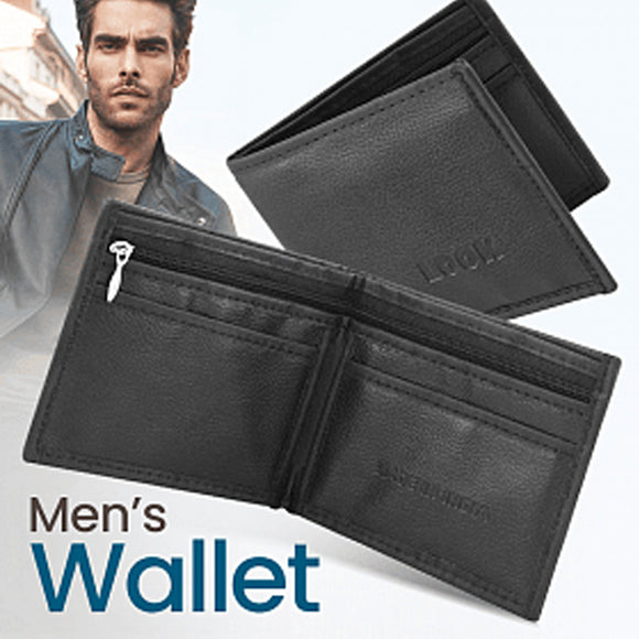 Pack Of 2, Leather Multi-design Credit Card Cash Holder Coin Wallet For Men, Black | 24hours.pk