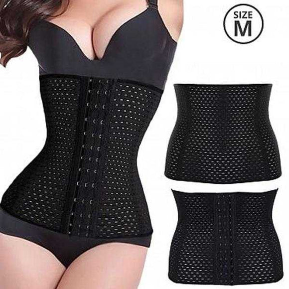 Women Hollowed-out Elastic Corset Waist Cincher Shapewear Belt Random color