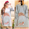 Stylish Design Kurti For Women Grey | 24HOURS.PK