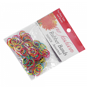 Pack Of 2, New Fashion Multicolor Mini Rubber Bands (Approximately 300) | 24hours.pk