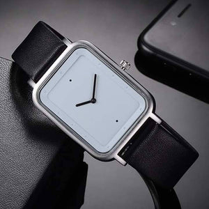 Rectangle Shaped Creative Analog Wrist Watch For Unisex Black & White 853354 | Abdul Basit Janjee