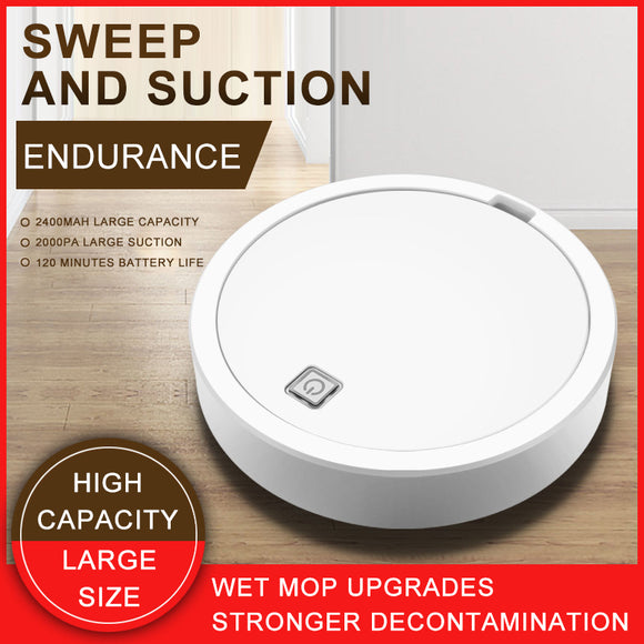 Smart Robot Vacuum Cleaner Mop Auto Sweeper Self Navigated Rechargeable Durable