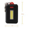 Pack of 4  LED Keychain Flashlight 3 Modes Key Chain Portable Keyring Flash Light Lamp Torch Pocket Emergency Light Random Colors | 24hours.pk
