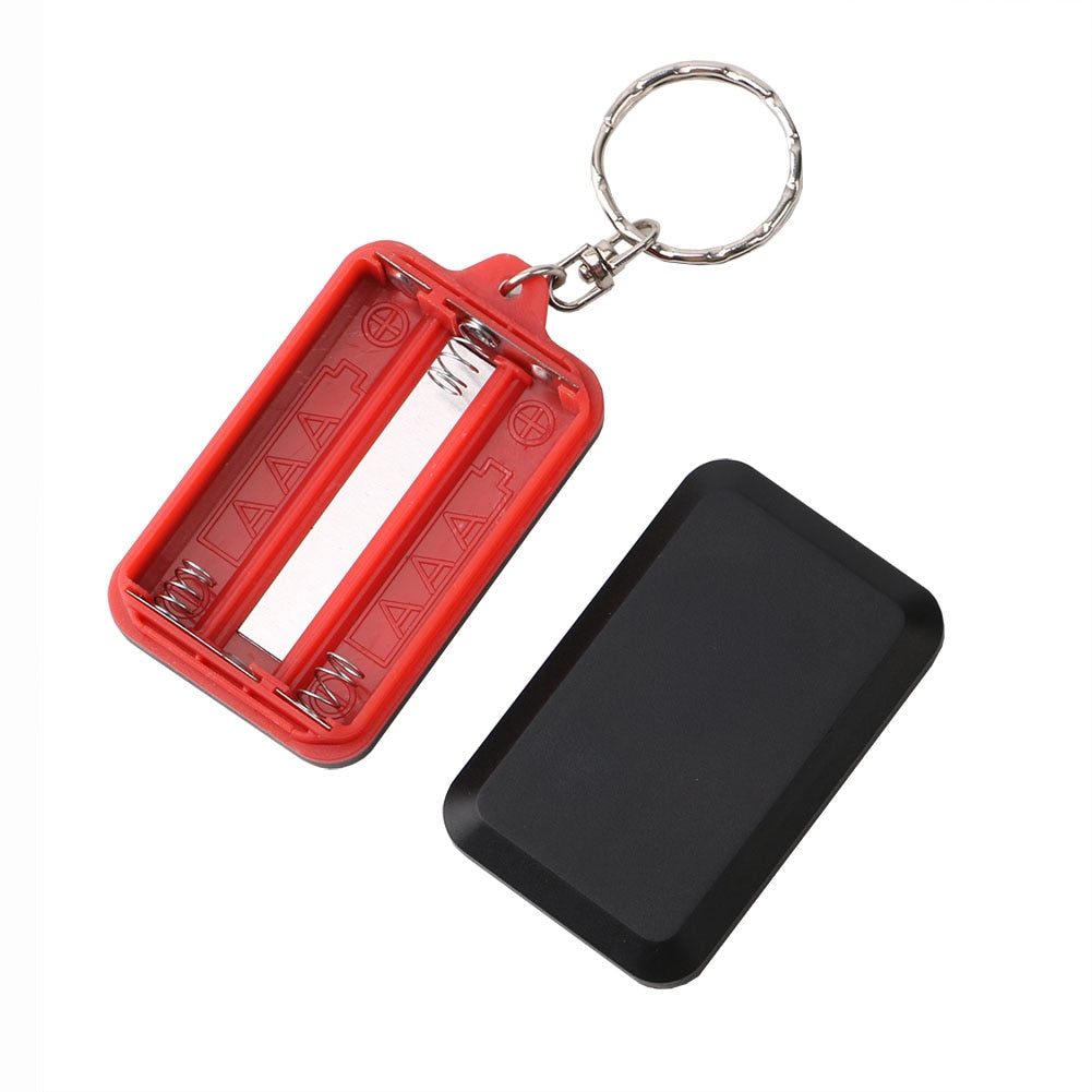 Pack of 4  LED Keychain Flashlight 3 Modes Key Chain Portable Keyring Flash Light Lamp Torch Pocket Emergency Light Random Colors | 24hours.pk