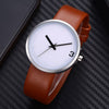 Eclipse Shaped Simple Analog Wrist Watch For Unisex Brown & White  853096 | Abdul Basit Janjee