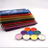 Arooma Decorative Candles Each Pack (Random Colors) | 24hours.pk