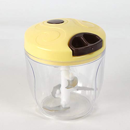 Portable Size 900ML Baby Kids Food Cutter Chopper Vegetable Fruit Meat Grinder Shredder Manual Slicers Kitchen Utensil Random Colorsm 7642 | 24hours.pk