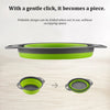 Folding Silicone Strainer Set (2 units) - Folding Silicone Kitchen Strainer Multi-Colors | 24hours.pk