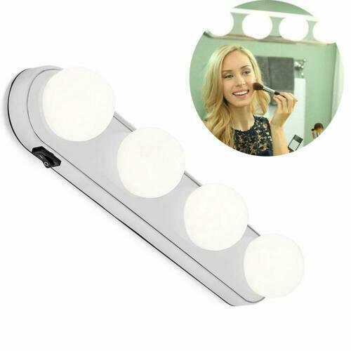 Studio Glow Vanity Make Up Light Super Bright 4 LED Bulbs Battery Powered | 24hours.pk