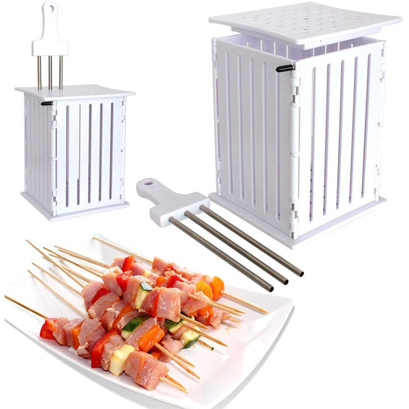 Barbq 36 Holes Meat Skewer Kabab Maker Box Machine