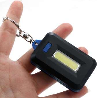 Pack of 4  LED Keychain Flashlight 3 Modes Key Chain Portable Keyring Flash Light Lamp Torch Pocket Emergency Light Random Colors | 24hours.pk