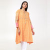 New Latest Embroidered Kurti Orange For Women | 24HOURS.PK