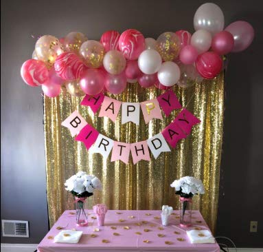43 Pcs Set Glittery Heart Garland Sign Valentine's Day Party Decorations Wedding Party,Engagement Party Home Decor Balloons Random Design & Colors 55221 | 24hours.pk