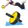 AB Wheel Total Body Exerciser Dual Wheel Design For Increased Stability | 24hours.pk