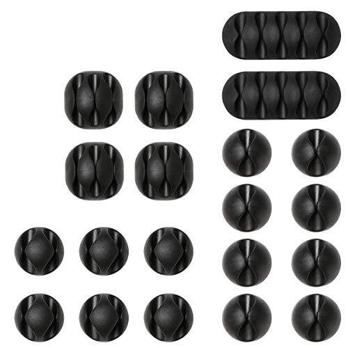 Multipurpose Cable Clip Set for Desks Power Cables USB Chargers Audio Cables
