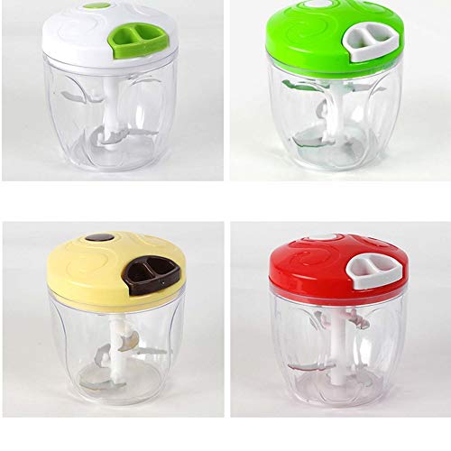 Portable Size 900ML Baby Kids Food Cutter Chopper Vegetable Fruit Meat Grinder Shredder Manual Slicers Kitchen Utensil Random Colorsm 7642 | 24hours.pk