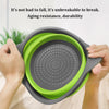 Folding Silicone Strainer Set (2 units) - Folding Silicone Kitchen Strainer Multi-Colors | 24hours.pk