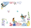 6D Birds Wall Sticker - Multicolor and Random Design 513 | 24hours.pk