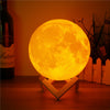 Random Effect Color 3D moon lamp Chargable 13 cm | 24hours.pk