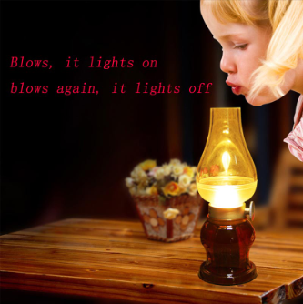 Retro Blow Sensor Led USB Rechargeable Lamp | 24hours.pk