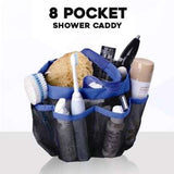 8 Pockets Breathable Travel Sized Shower Caddy( Mesh,8 Pocket, Portable, Quick Dry, Rustproof) | 24hours.pk