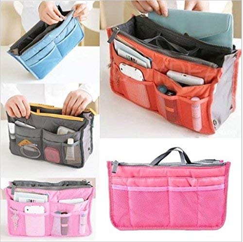 My Easy Nylon HandBag Insert Cosmetic Gadget Purse Organization | 24hours.pk