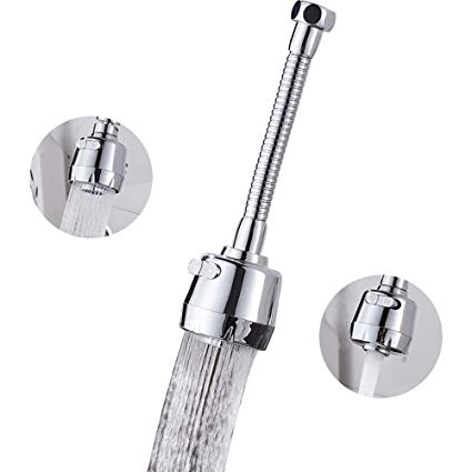 Stainless Steel Rotatable Water Saving Tap Faucet Nozzle Sprayer 360 Degree Swivel Aerator Diffuser Home Kitchen Accessories | 24hours.pk