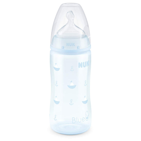 Nuk First Choice Bottle and Nipple 300ml Blue 10125129 | 24hours.pk