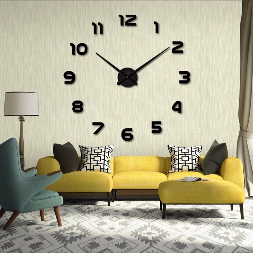 3D Decorative Design Wall Clock To Design Yourself | 24hours.pk