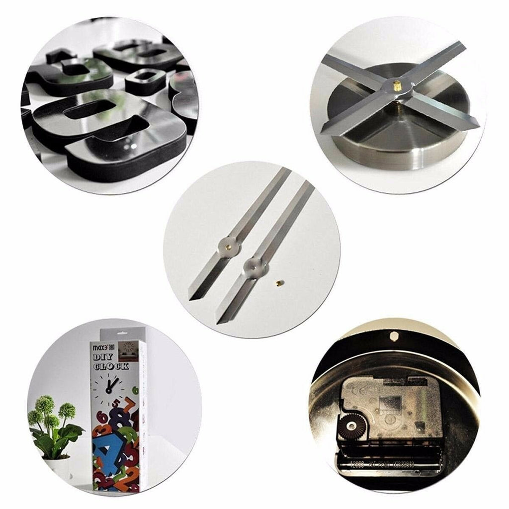3D Decorative Design Wall Clock To Design Yourself | 24hours.pk