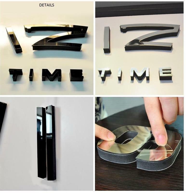 3D Decorative Design Wall Clock To Design Yourself | 24hours.pk