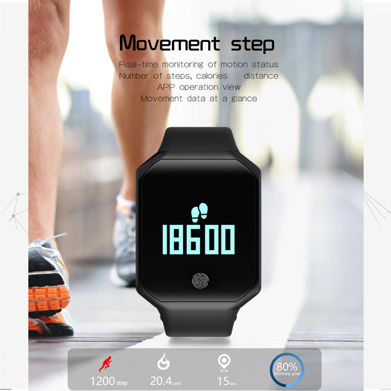 Bluetooth Smart Watch Z66 Smart Bracelet Waterproof Pedometer Heart Rate Blood Pressure Monitor Sport Sleep Tracker Watch | 24hours.pk