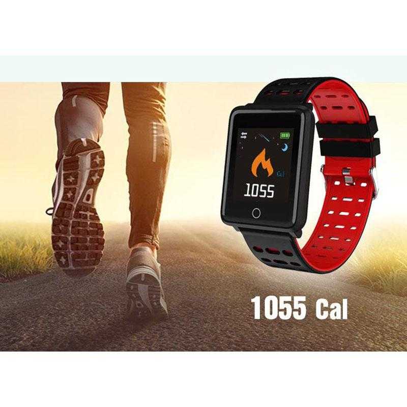 F21 Smart Bracelet Smartwatch Android IOS Bluetooth Sports Waterproof Heart Rate Monitor Blood Pressure Measurement Calories Burned Pedometer Call Reminder Sleep Tracker Sedentary Reminder | 24hours.pk