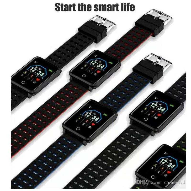 F21 Smart Bracelet Smartwatch Android IOS Bluetooth Sports Waterproof Heart Rate Monitor Blood Pressure Measurement Calories Burned Pedometer Call Reminder Sleep Tracker Sedentary Reminder | 24hours.pk