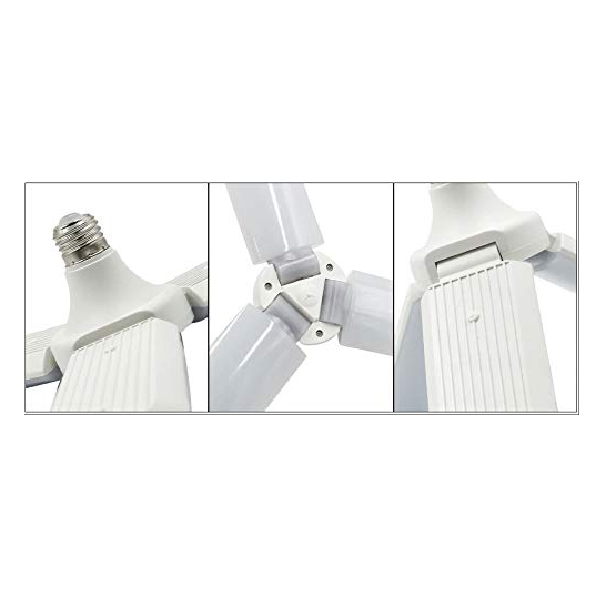 Foldable Light, Fan Blade LED Light Bulb, Super Bright Angle Adjustable Home Ceiling Cool White Lights | Ammad