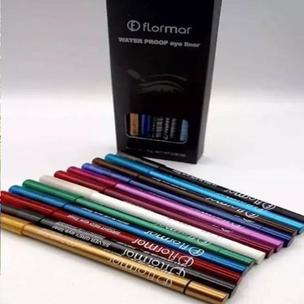 Pack Of 12 Flomar Glitter and Lip Liner | 24HOURS.PK