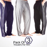 Pack of 3 Trousers For Him (Random Color) 0105 | 24HOURS.PK